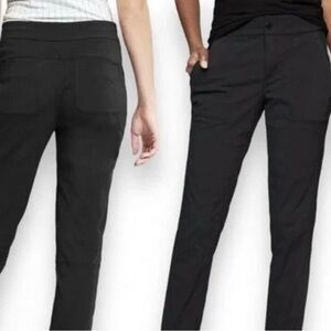 Athleta Women Trekkie  Pants Sz 4 Black Ankle Hiking Casual Pockets 29x 24.5